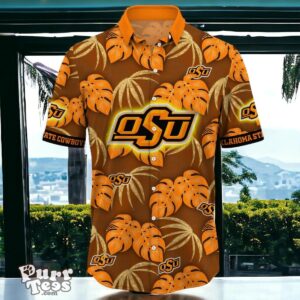 Oklahoma State Cowboys Hawaiian Shirt Special Gift Leafs Printed Product Photo 1