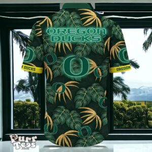 Oregon Ducks Hawaiian Shirt Special Gift Leafs Printed Product Photo 3