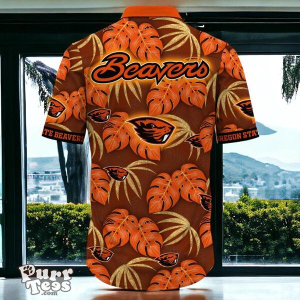 Oregon State Beavers Hawaiian Shirt Special Gift Leafs Printed Product Photo 3