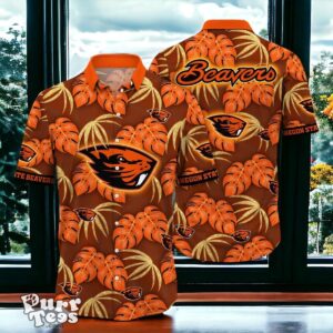 Oregon State Beavers Hawaiian Shirt Special Gift Leafs Printed Product Photo 1