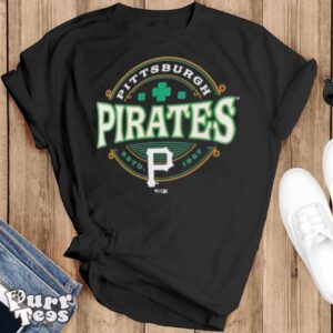 Pittsburgh Pirates St. Patrick’s Day Lucky 2024 T Shirt - Black T-Shirt