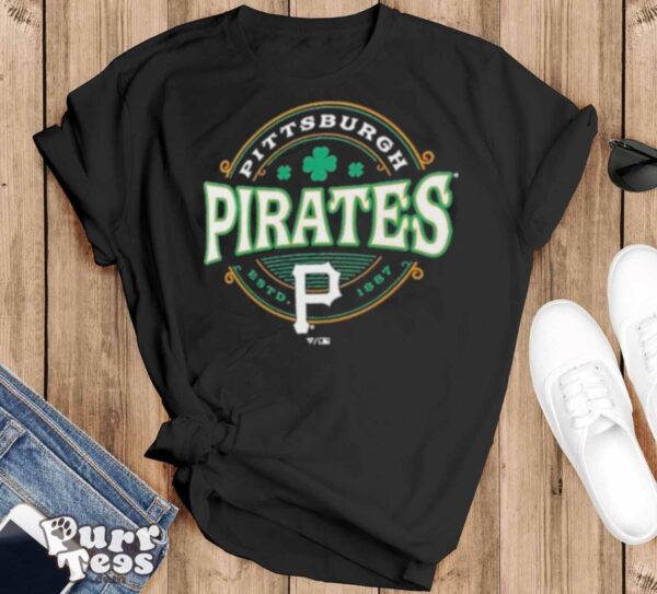 Pittsburgh Pirates St. Patrick’s Day Lucky 2024 T Shirt - Black T-Shirt