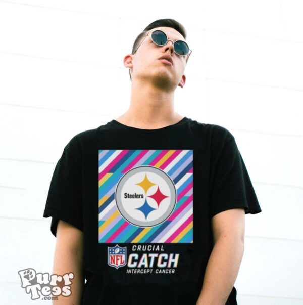 Pittsburgh Steelers NFL Crucial Catch Intercept Cancer Shirt - G500 Gildan T-Shirt