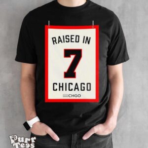 Raised in Chicago shirt - Black Unisex T-Shirt