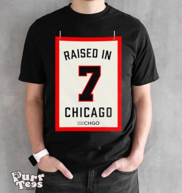 Raised in Chicago shirt - Black Unisex T-Shirt