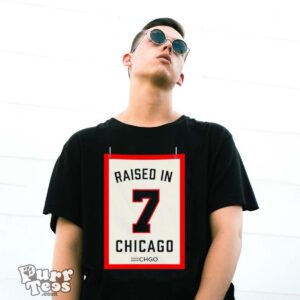 Raised in Chicago shirt - G500 Gildan T-Shirt