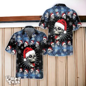 Santa Skull And Snowflake Hawaiian Shirt Special Gift Product Photo 1