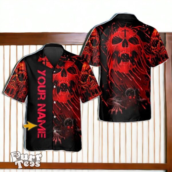 Scary Skull Screaming Personalized Hawaiian Shirt Special Gift Product Photo 1