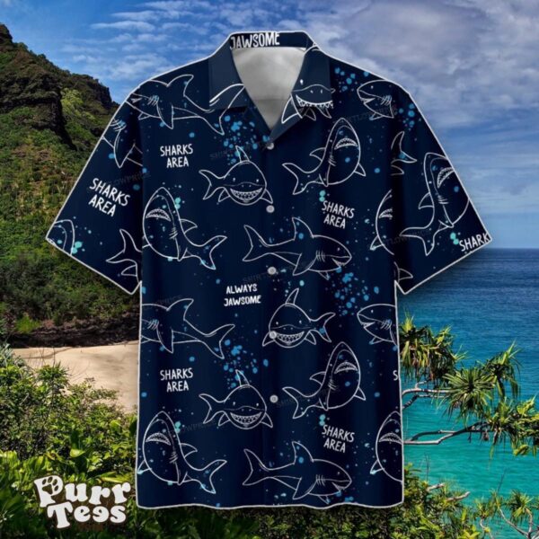 Sharks Are Print Hawaiian Shirt Special Gift For Men And Women Product Photo 1