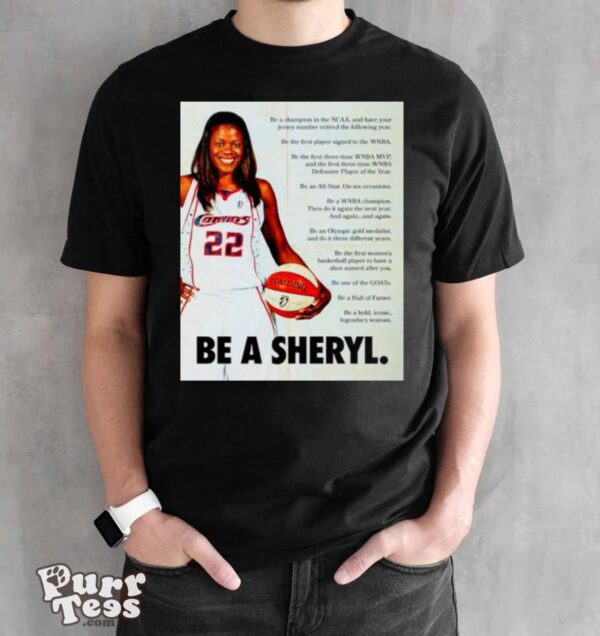 Sheryl Swoopes Be a sheryl shirt - Black Unisex T-Shirt