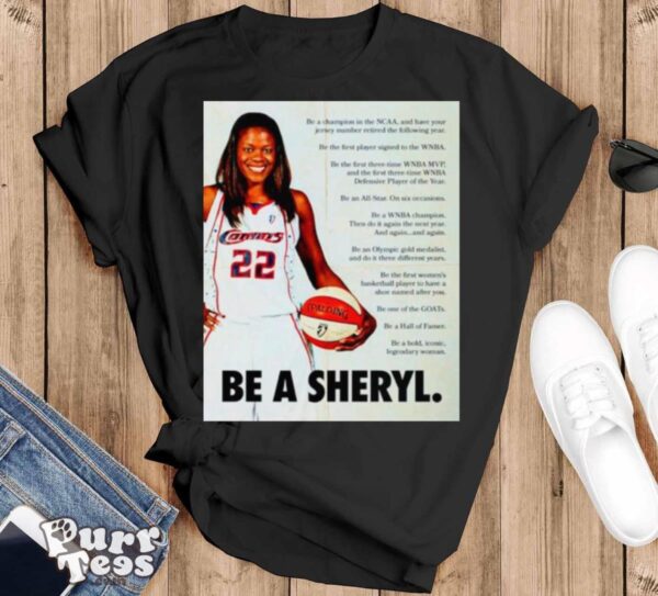 Sheryl Swoopes Be a sheryl shirt - Black T-Shirt