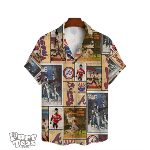 Show Your Love with the Atlanta Braves 3D Hawaiian Shirt for Men & Women Product Photo 2