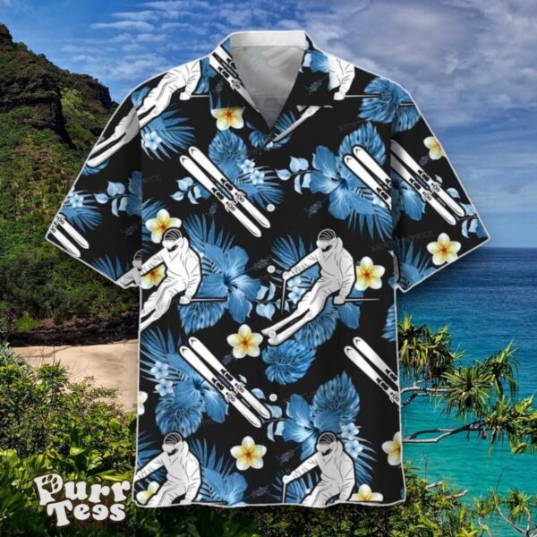 Skiing Lover Tropical Print Hawaiian Shirt Special Gift For Men And Women Product Photo 1