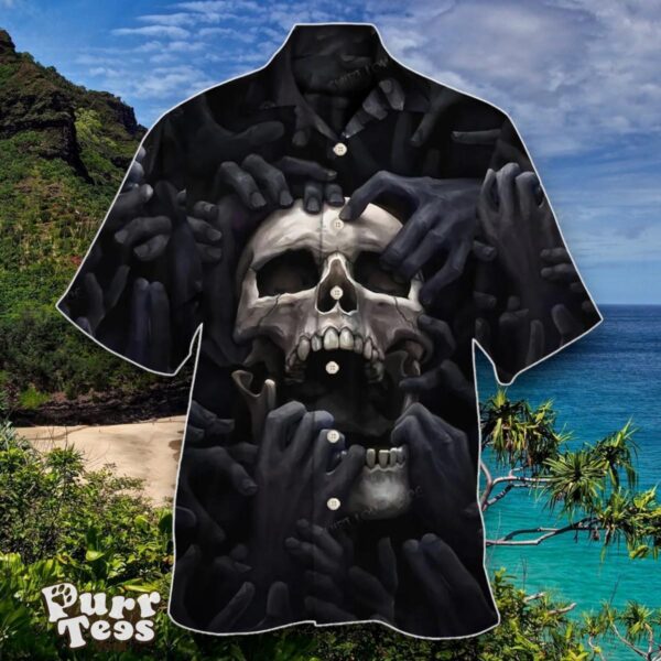 Skull Dark Screaming Hells Hand Hawaiian Shirt Special Gift For Men And Women Product Photo 1