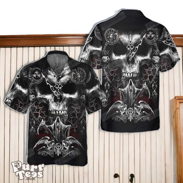 Skull Death Gothic Skull Hawaiian Shirt Special Gift Product Photo 1