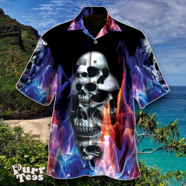 Skull Eternal Flame Hawaiian Shirt Special Gift For Men And Women For Men Women Product Photo 1