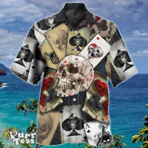 Skull Gambling Card Retro Art Hawaiian Shirt Special Gift For Men And Women Product Photo 1