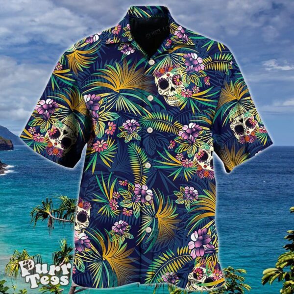 Skull Play With Flower Hawaiian Shirt Special Gift For Men And Women Product Photo 1