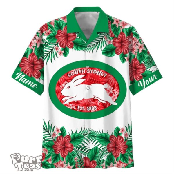 South Sydney Rabbitohs NRL Sport Custom Name Hawaiian Shirt For Men Women Product Photo 1