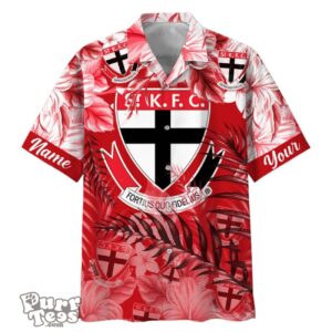 St Kilda Saints AFL Sport Custom Name Hawaiian Shirt Product Photo 1