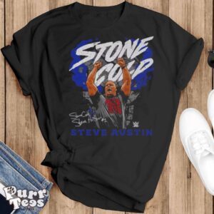 Stone Cold Steve Austin Pose T Shirt - Black T-Shirt