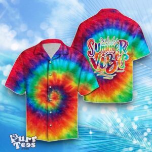 Summer Vibes Tie Dye Hawaiian Shirt Best Gift For Men And Women Product Photo 1