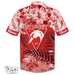 Sydney Swans AFL Sport Custom Name Hawaiian Shirt Product Photo 2