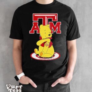 Texas A&M Aggies Football Winnie the Pooh T Shirt - Black Unisex T-Shirt