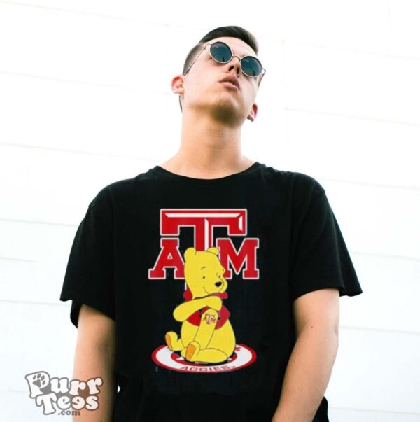 Texas A&M Aggies Football Winnie the Pooh T Shirt - G500 Gildan T-Shirt