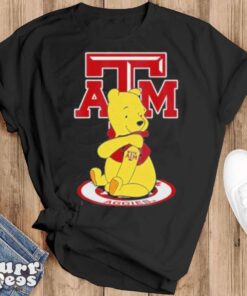 Texas A&M Aggies Football Winnie the Pooh T Shirt - Black T-Shirt