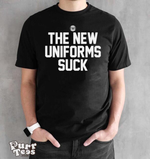 The New Uniforms Suck T shirt - Black Unisex T-Shirt