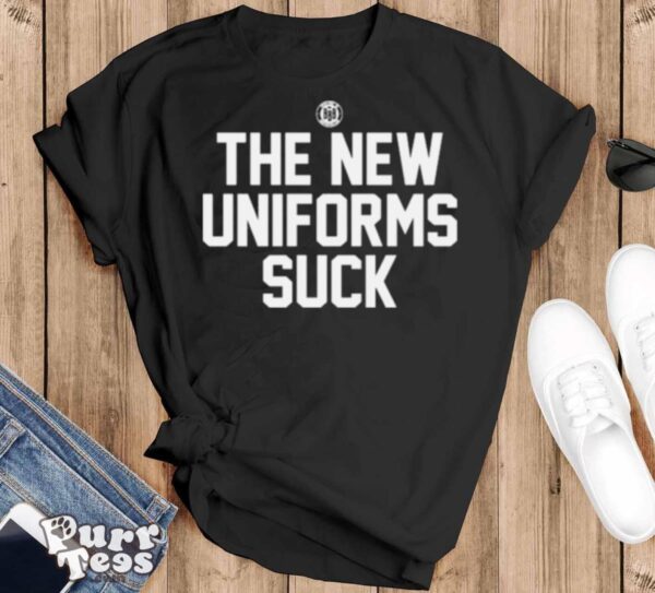 The New Uniforms Suck T shirt - Black T-Shirt