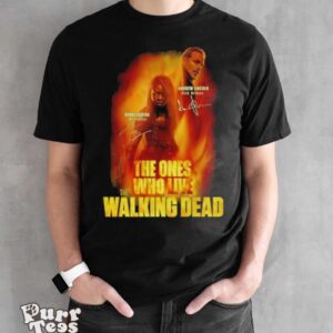 The Ones Who Live The Walking Dead 2024 Signatures Shirt - Black Unisex T-Shirt