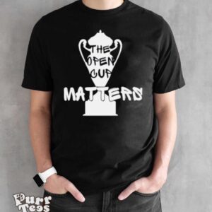 The open cup matters shirt - Black Unisex T-Shirt