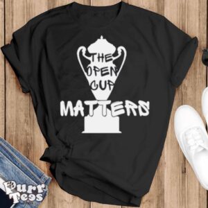 The open cup matters shirt - Black T-Shirt