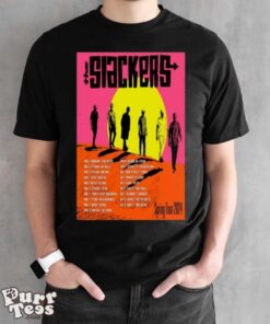 The Slackers Spring 2024 Tour T shirt - Black Unisex T-Shirt