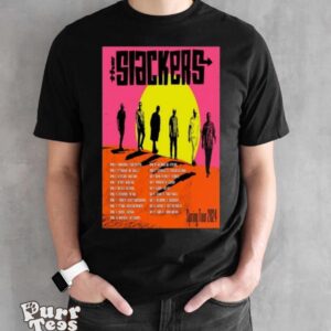 The Slackers Spring 2024 Tour T shirt - Black Unisex T-Shirt