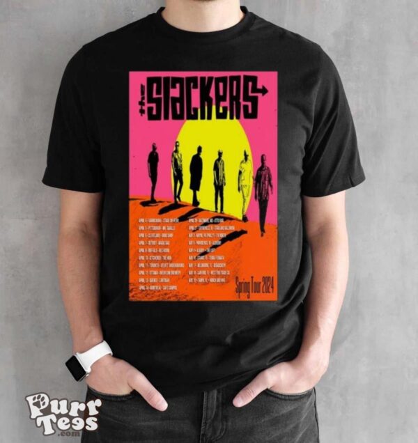 The Slackers Spring 2024 Tour T shirt - Black Unisex T-Shirt