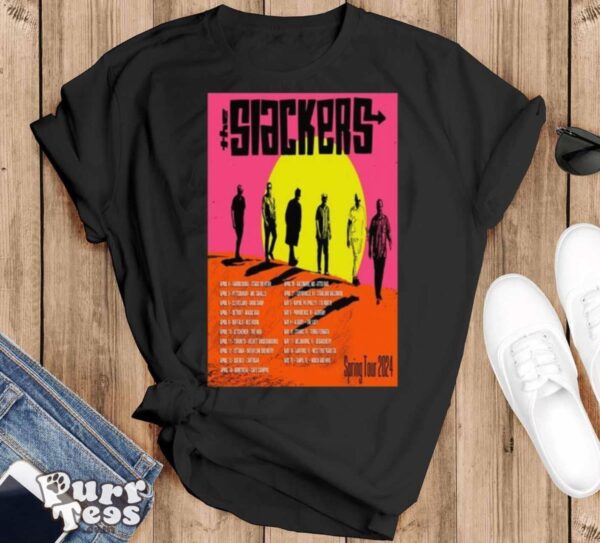 The Slackers Spring 2024 Tour T shirt - Black T-Shirt