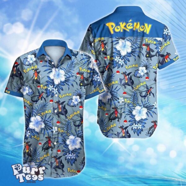 Tlmus Pokemon Garchomp Hawaiian Shirt Best Gift For Men And Women Product Photo 1