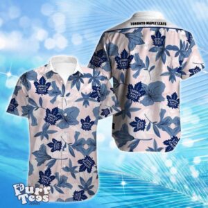 Toronto Maple Leafs Hawaiian Shirt Best Gift For Men And Women Tropical Flowers Summer For Fans Product Photo 1