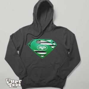 USA Flag Inside New York Jets Superman shirt - Hoodie