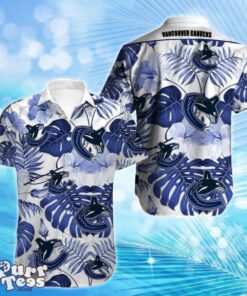 Vancouver Canucks Hawaiian Shirt Best Gift For Men And Women Tropical Flowers Summer For Fans Product Photo 1