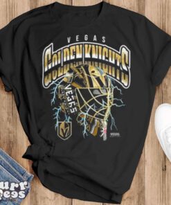 Vegas Golden Knights Crease Lightning Shirt - Black T-Shirt