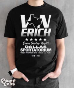 Von Erich Every Friday Night Dalllas Sportatorium Shirt - Black Unisex T-Shirt