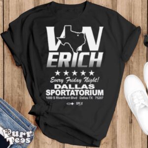 Von Erich Every Friday Night Dalllas Sportatorium Shirt - Black T-Shirt