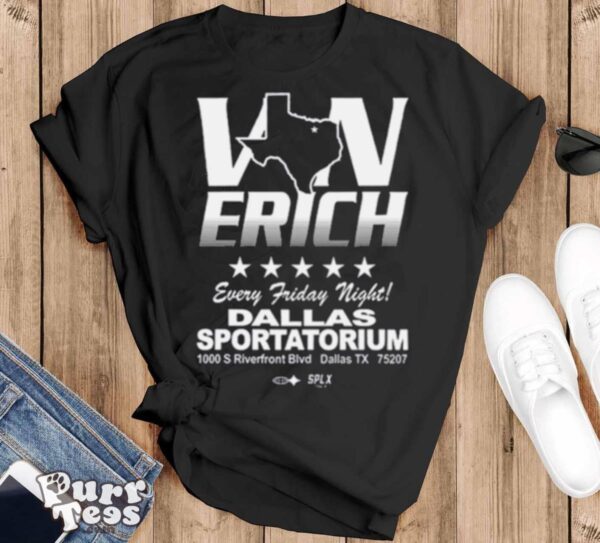 Von Erich Every Friday Night Dalllas Sportatorium Shirt - Black T-Shirt