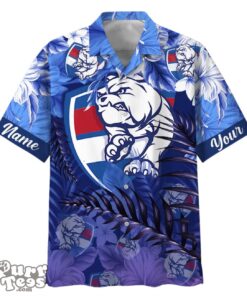Western Bulldogs AFL Sport Custom Name Hawaiian Shirt For Fans Product Photo 1