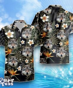 Wolf Floral Hawaiian Shirt Best Gift For Men And Women Product Photo 1