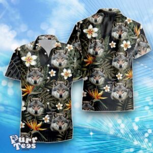 Wolf Floral Hawaiian Shirt Best Gift For Men And Women Product Photo 1